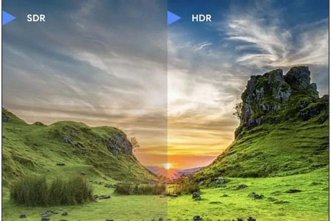 HDR vs SDR 비교